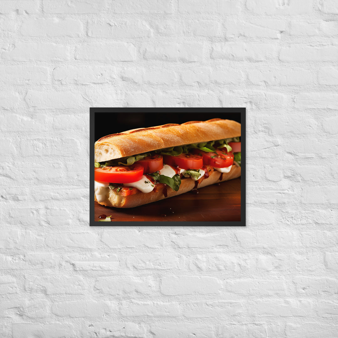 Caprese Sandwich Framed poster 🤤 from Yumify.AI