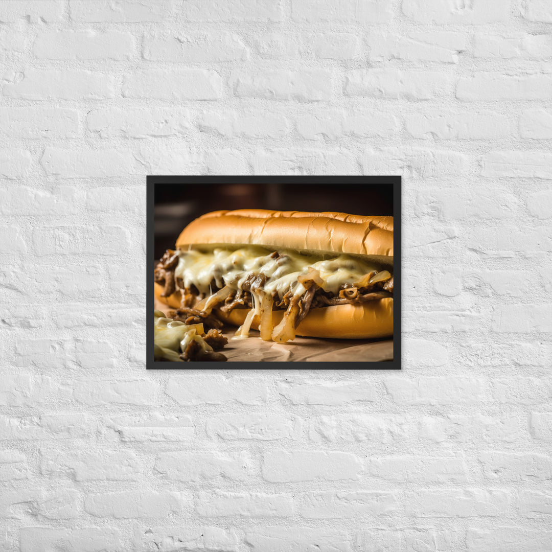 The Classic Philly Cheesesteak Framed poster 🤤 from Yumify.AI