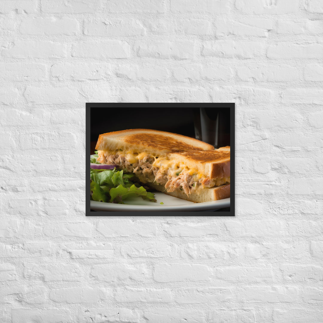 Mouthwatering Tuna Melt Framed poster 🤤 from Yumify.AI