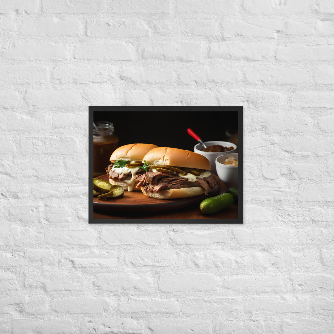 French Dip with Horseradish Mayo Framed poster 🤤 from Yumify.AI