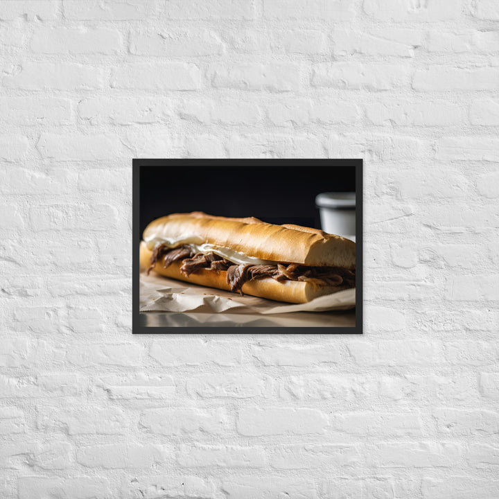 French Dip Sandwich for Lunch Framed poster 🤤 from Yumify.AI