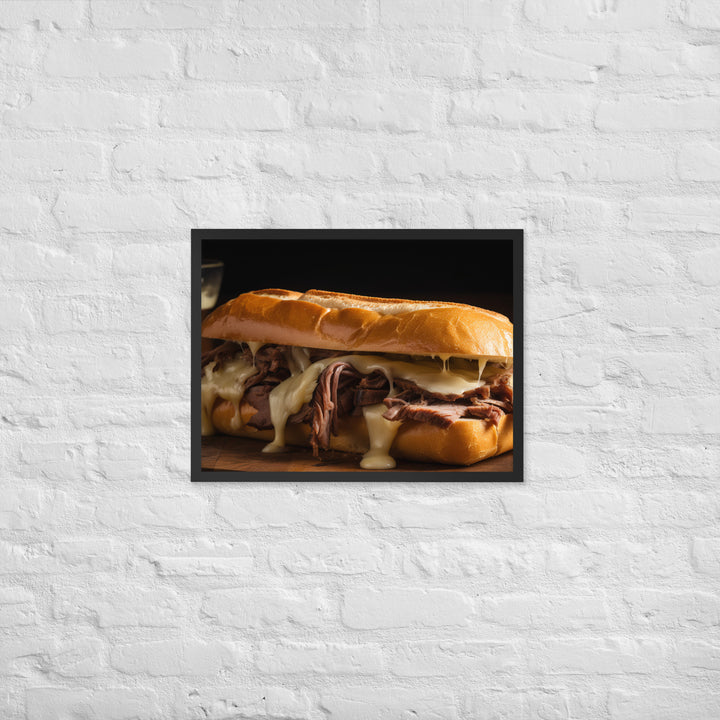 Classic French Dip Sandwich Framed poster 🤤 from Yumify.AI