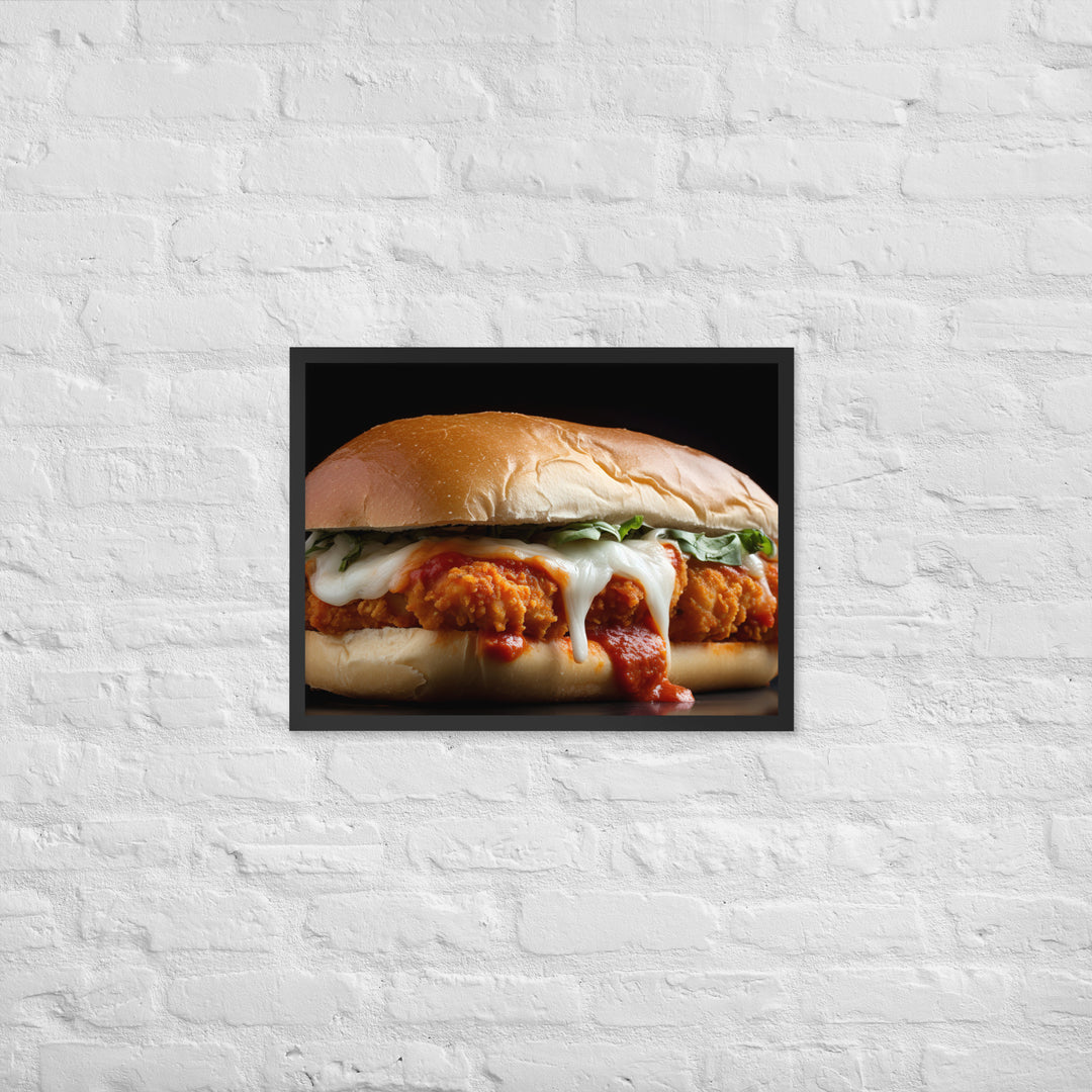 Classic Chicken Parmesan Hero Framed poster 🤤 from Yumify.AI