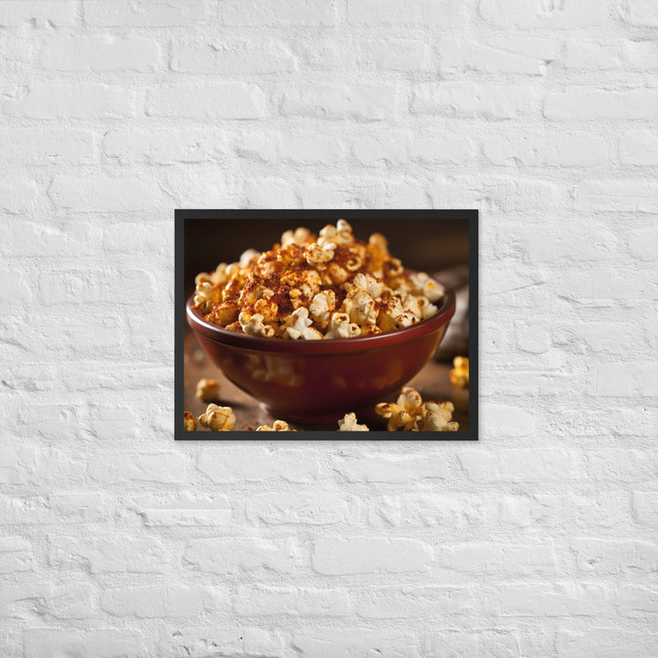 Spicy Popcorn Framed poster 🤤 from Yumify.AI