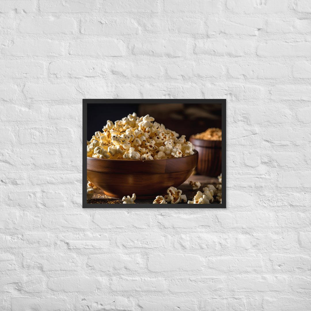 Garlic Parmesan Popcorn Framed poster 🤤 from Yumify.AI