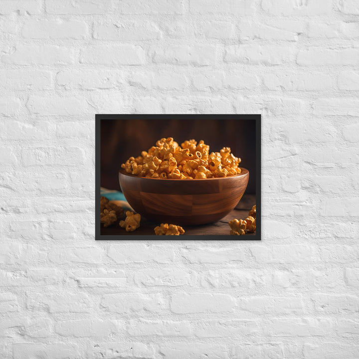 Caramel Popcorn Crunch Framed poster 🤤 from Yumify.AI