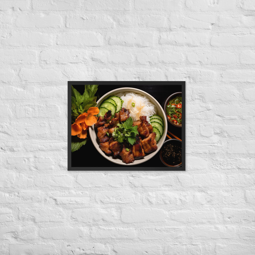 Bun Cha Framed poster 🤤 from Yumify.AI