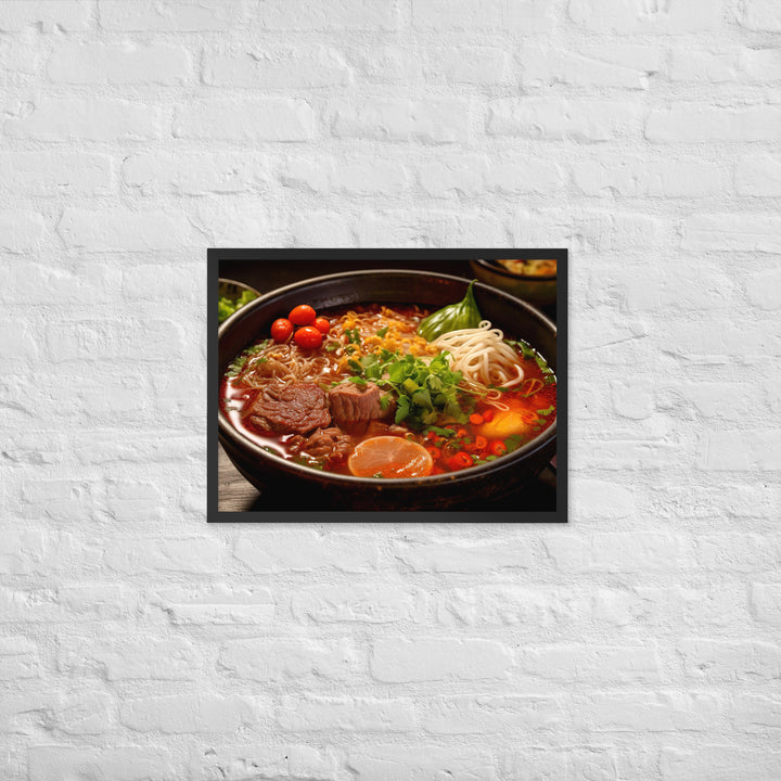 Bun Bo Hue Framed poster 🤤 from Yumify.AI