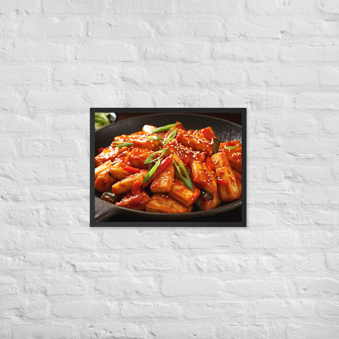 Tteokbokki Framed poster 🤤 from Yumify.AI