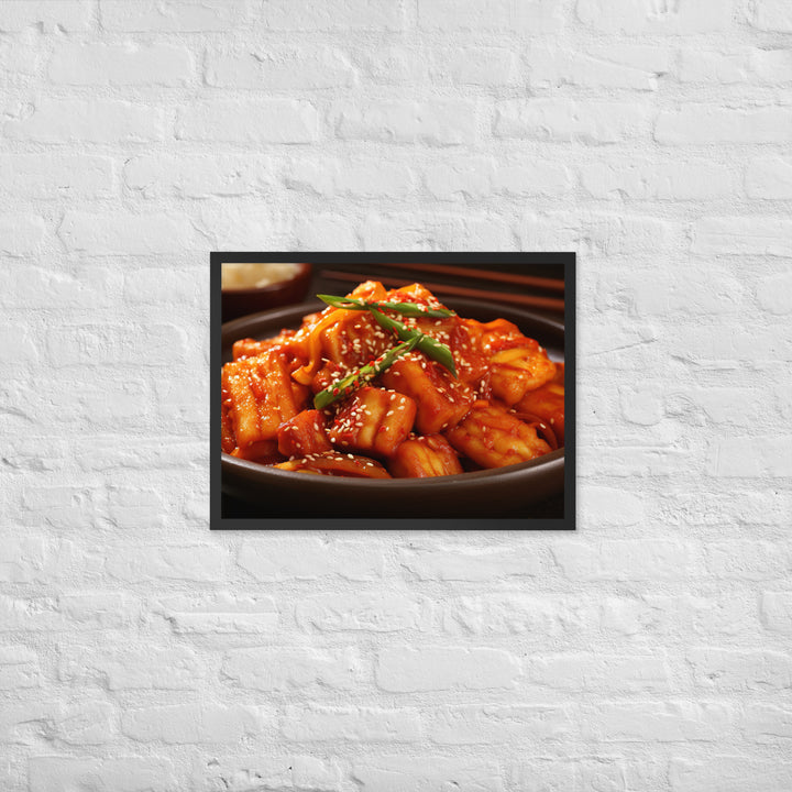 Tteokbokki Framed poster 🤤 from Yumify.AI