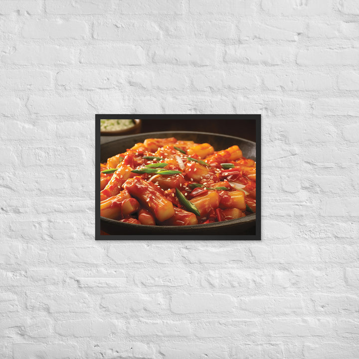 Tteokbokki Framed poster 🤤 from Yumify.AI