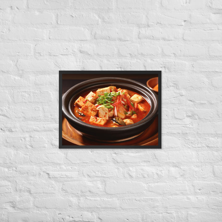 Sundubu Jjigae Framed poster 🤤 from Yumify.AI