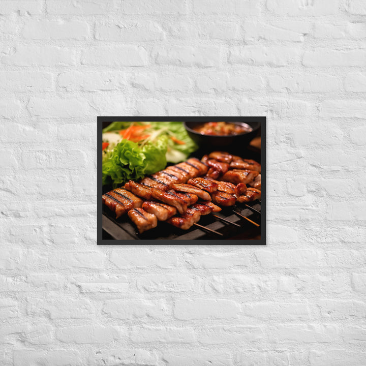 Samgyeopsal Framed poster 🤤 from Yumify.AI