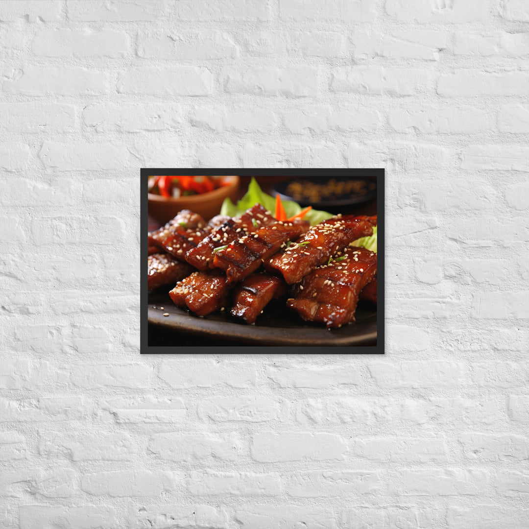 Korean BBQ Framed poster 🤤 from Yumify.AI