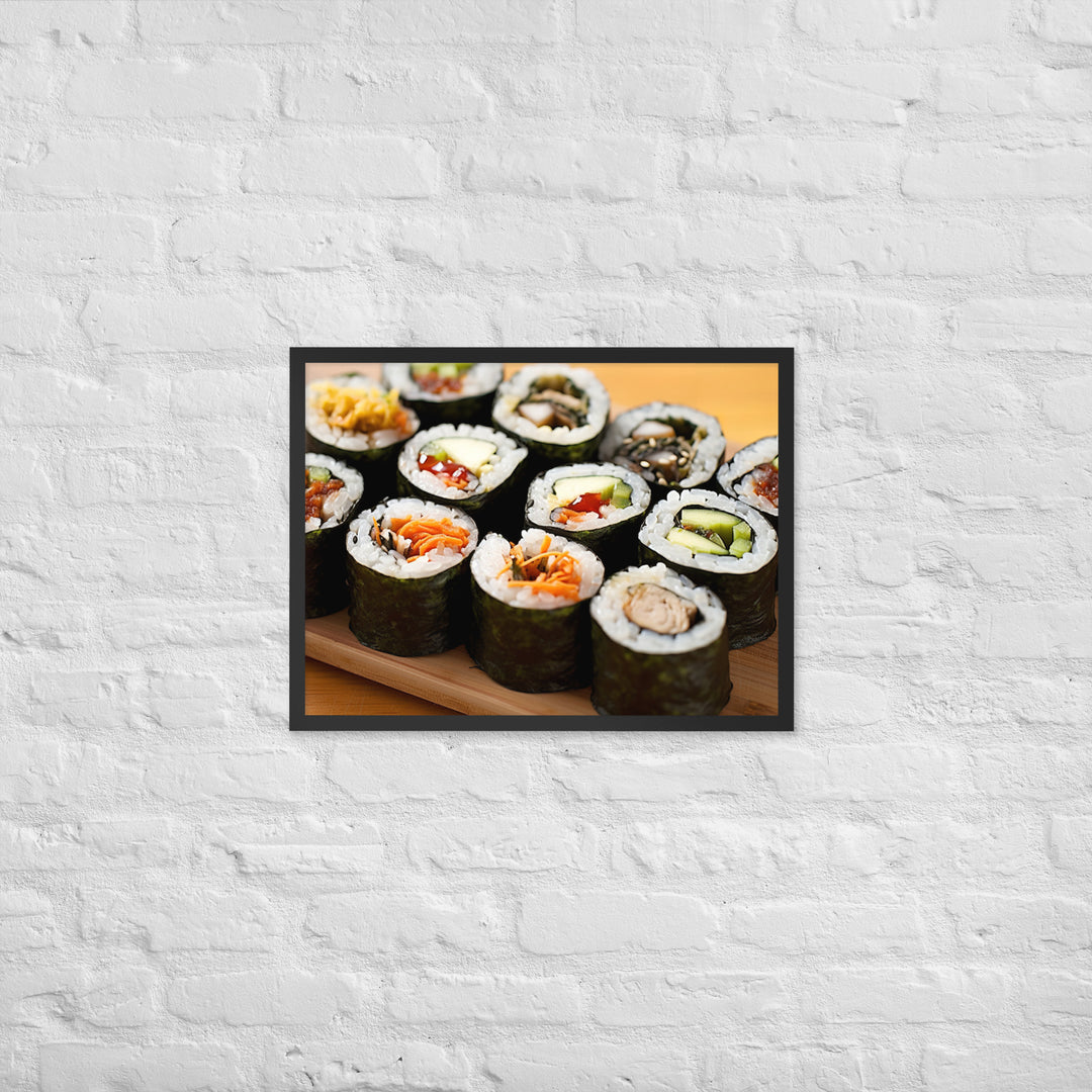 Kimbap Framed poster 🤤 from Yumify.AI