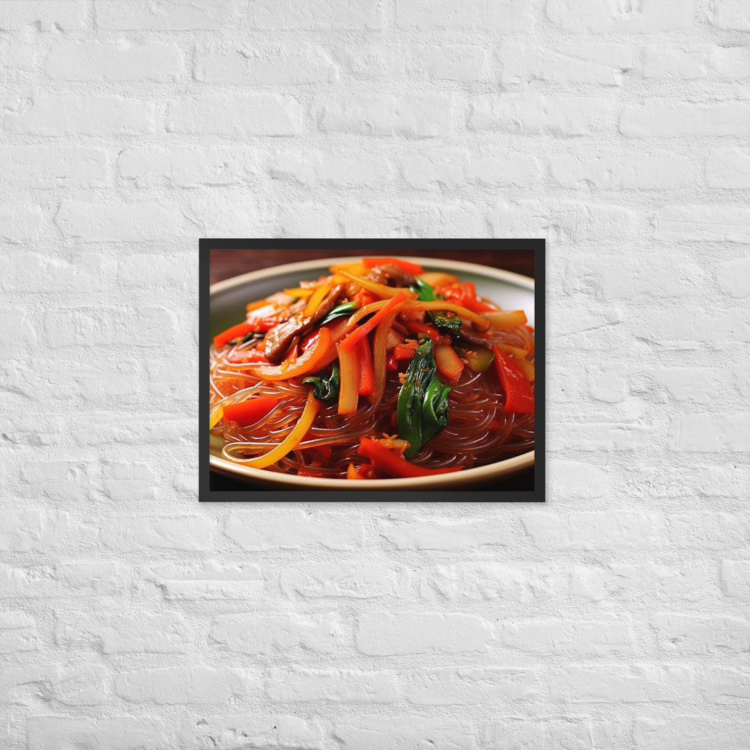 Japchae Framed poster 🤤 from Yumify.AI