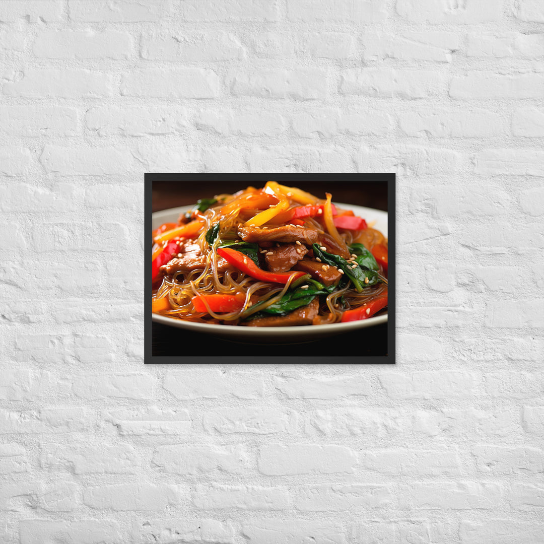 Japchae Framed poster 🤤 from Yumify.AI