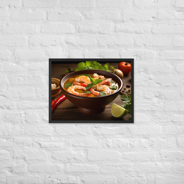 Tom Yum Soup Framed poster 🤤 from Yumify.AI