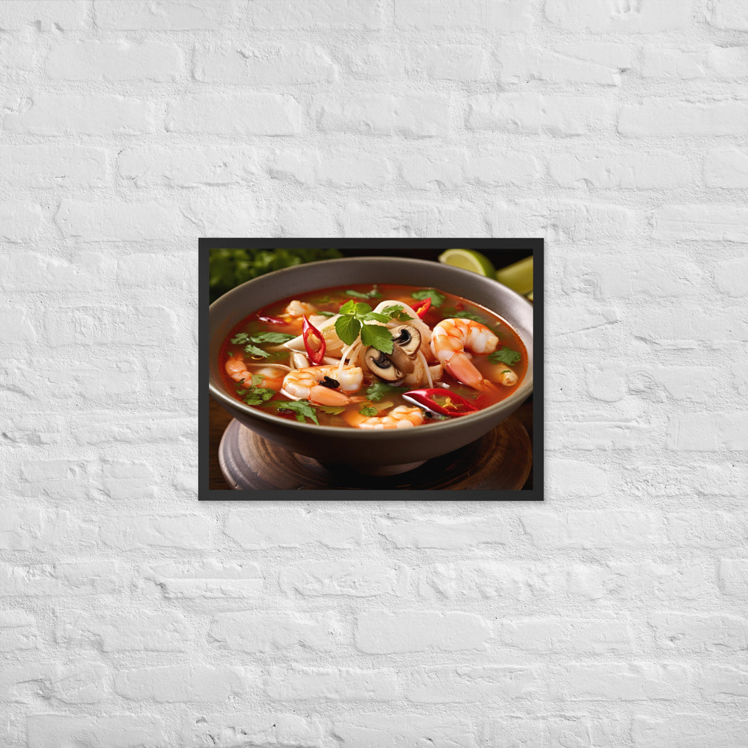 Tom Yum Soup Framed poster 🤤 from Yumify.AI