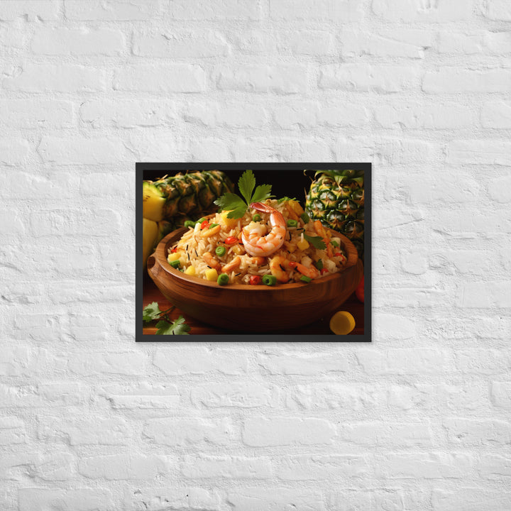 Pineapple Fried Rice Framed poster 🤤 from Yumify.AI