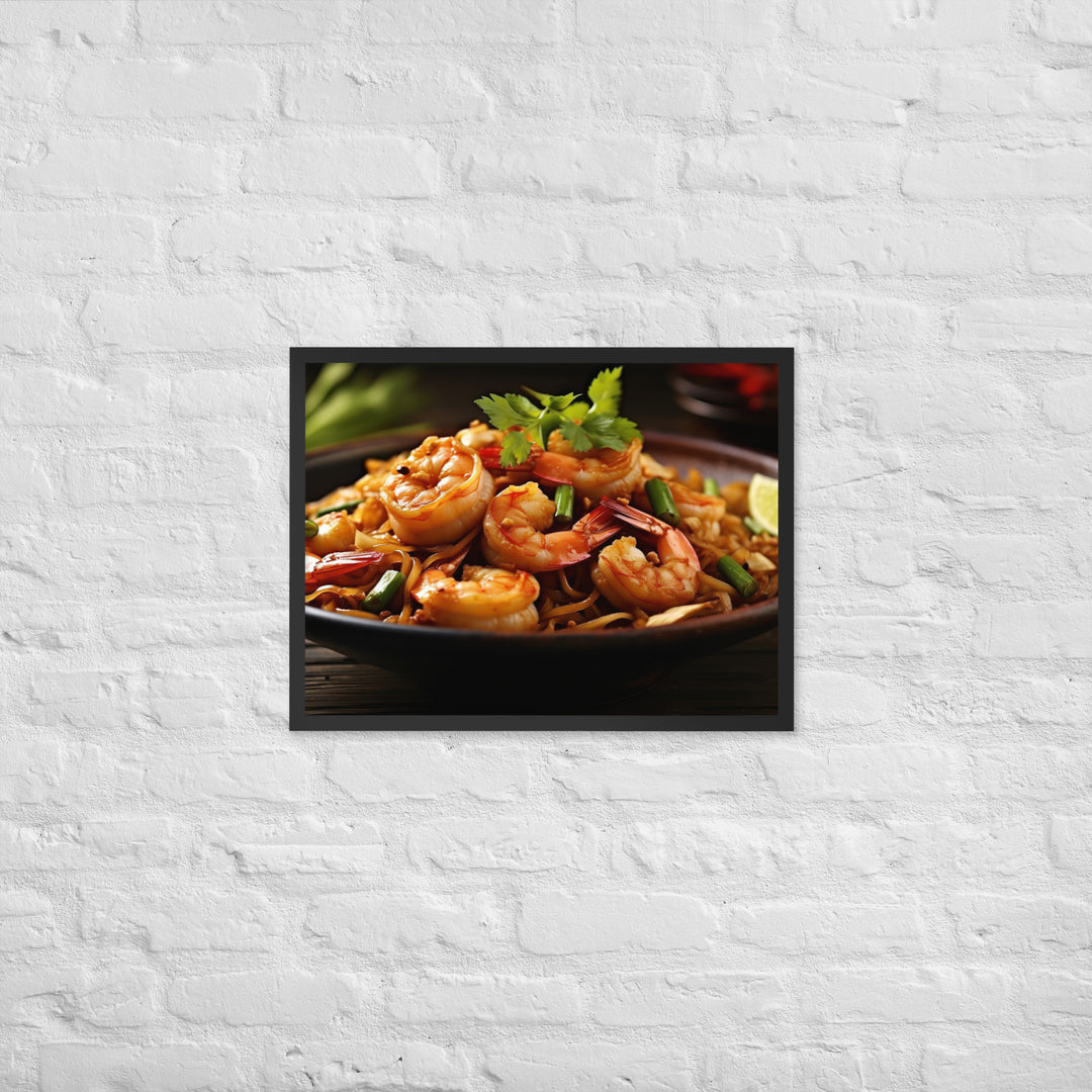 Pad Thai Framed poster 🤤 from Yumify.AI