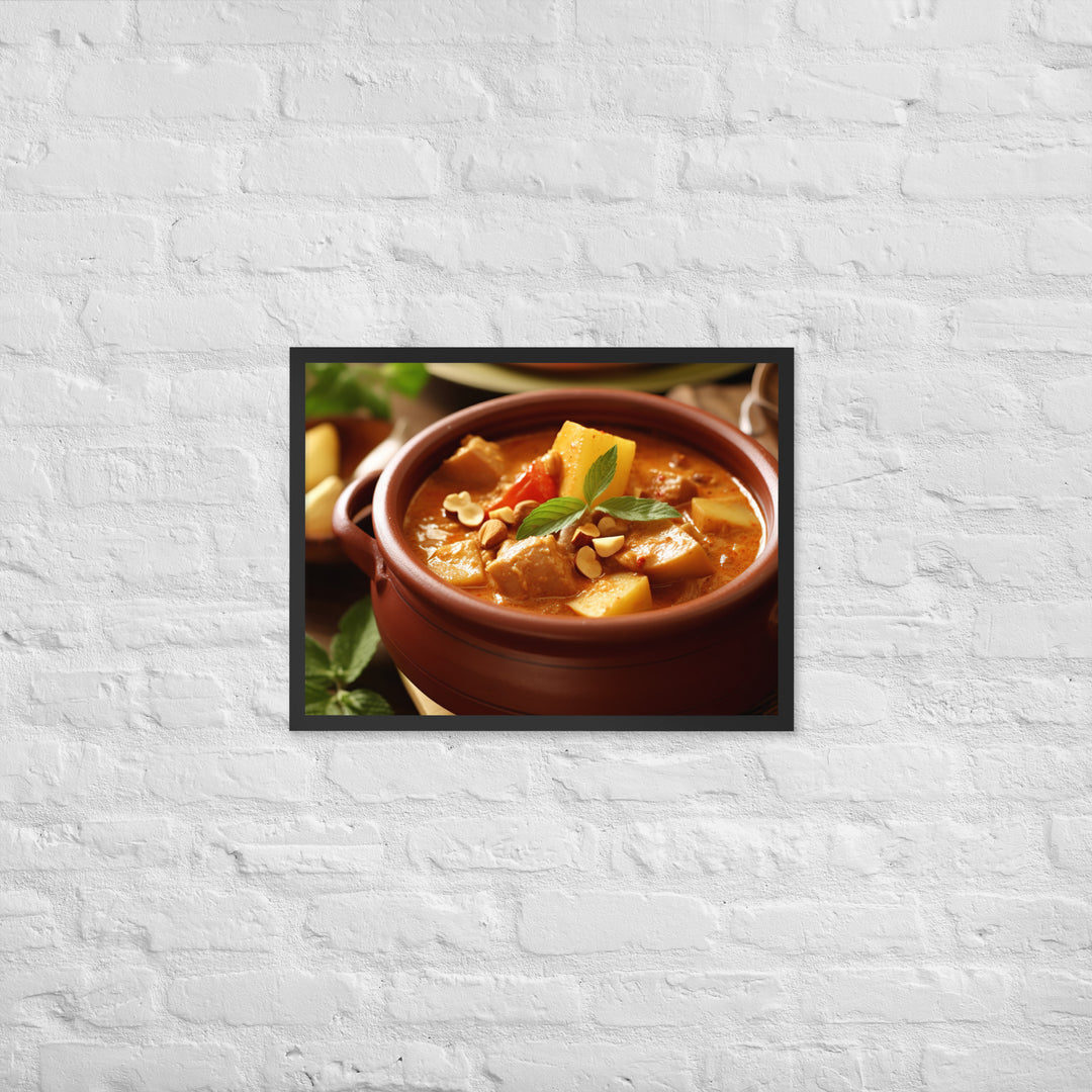 Massaman Curry Framed poster 🤤 from Yumify.AI