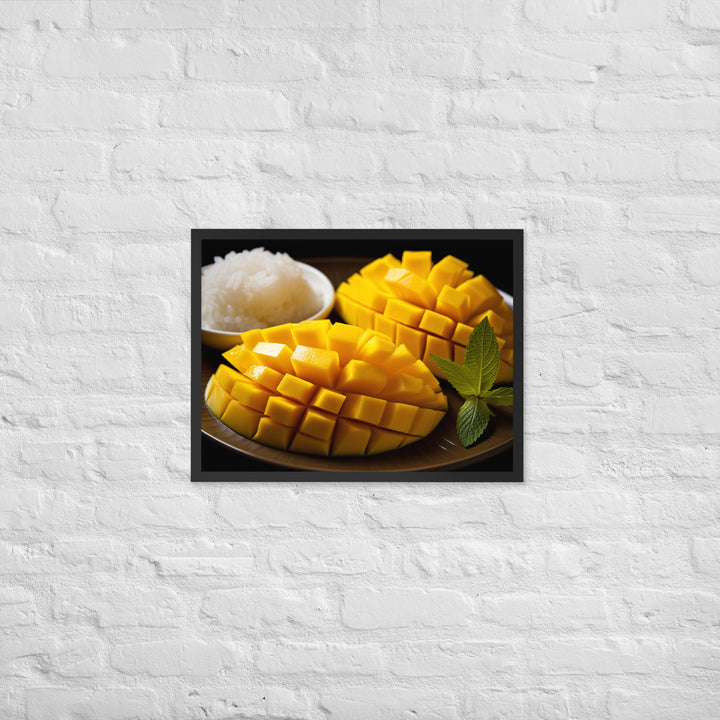 Mango Sticky Rice Framed poster 🤤 from Yumify.AI