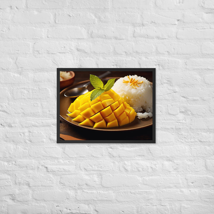 Mango Sticky Rice Framed poster 🤤 from Yumify.AI