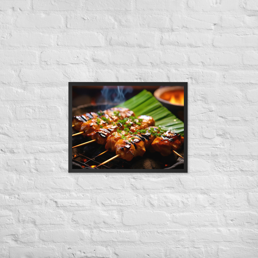 Yakitori Framed poster 🤤 from Yumify.AI