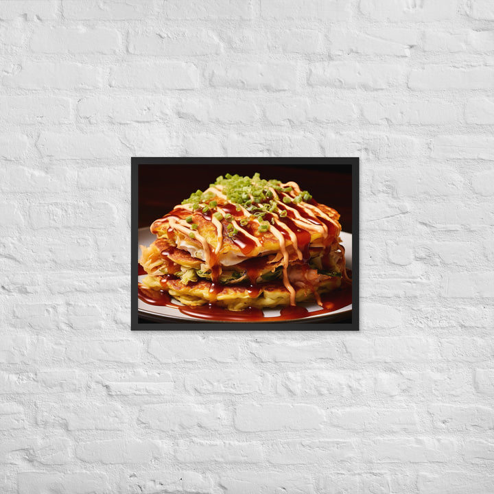 Okonomiyaki Framed poster 🤤 from Yumify.AI