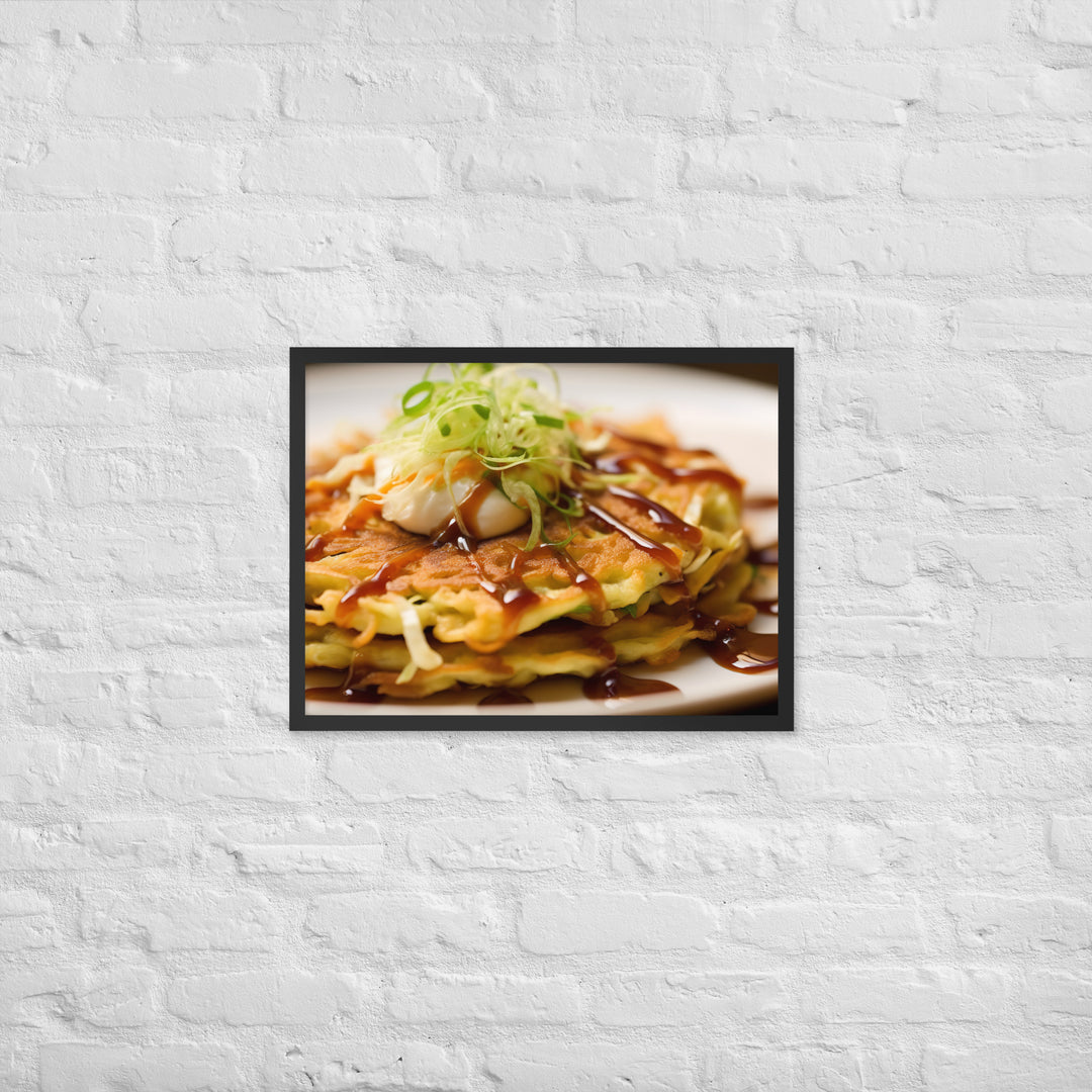 Okonomiyaki Framed poster 🤤 from Yumify.AI