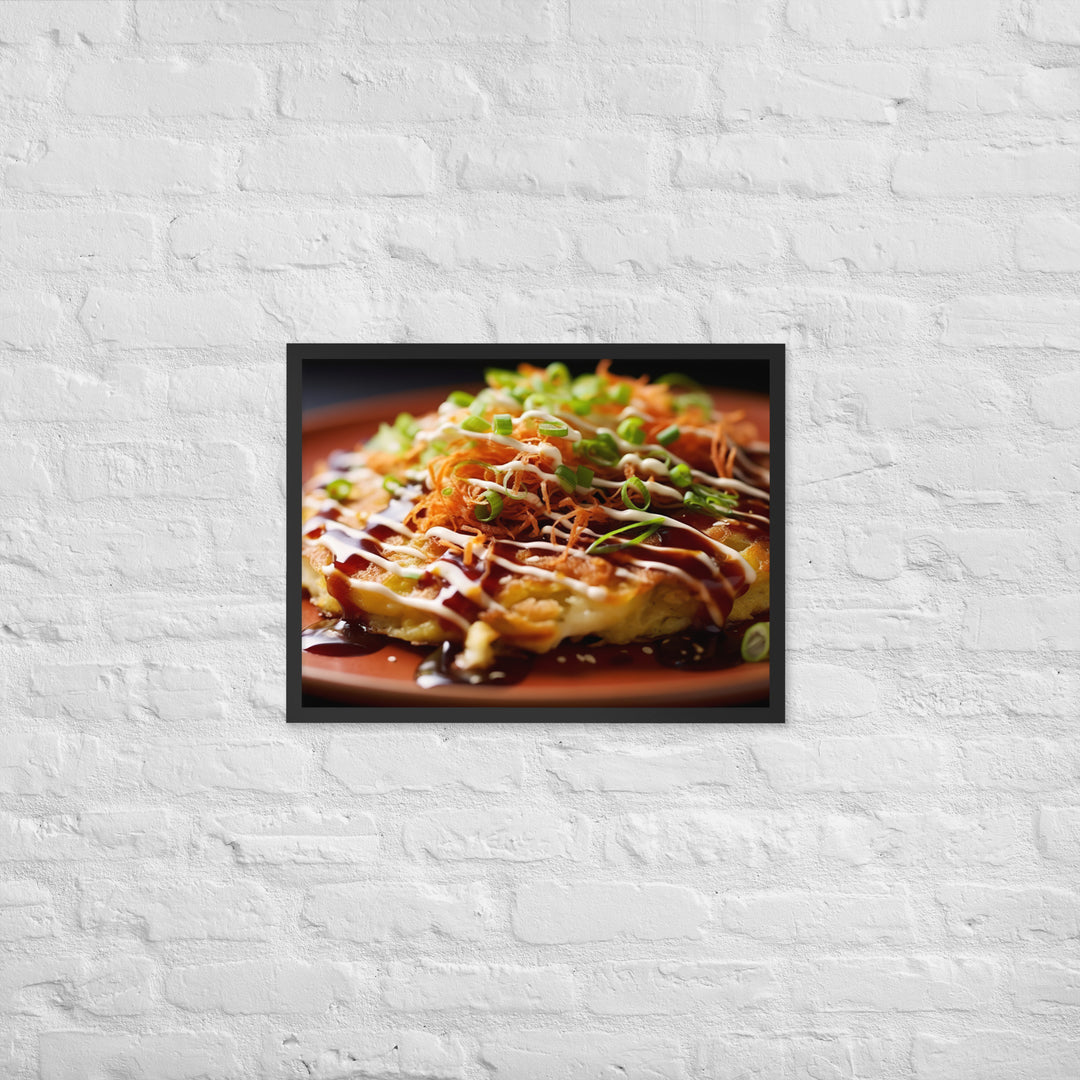 Okonomiyaki Framed poster 🤤 from Yumify.AI