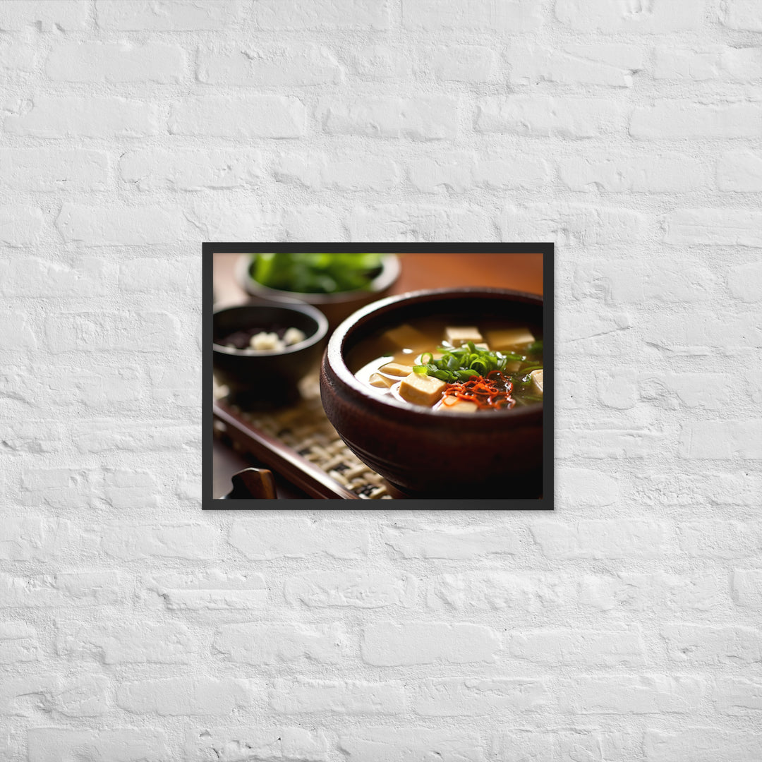 Miso Soup Framed poster 🤤 from Yumify.AI