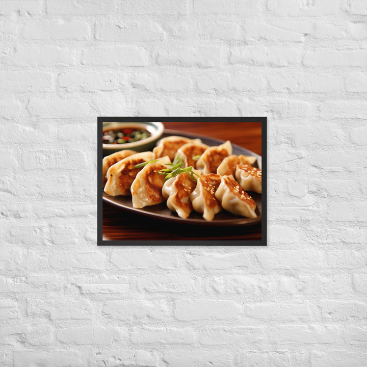 Gyoza Framed poster 🤤 from Yumify.AI