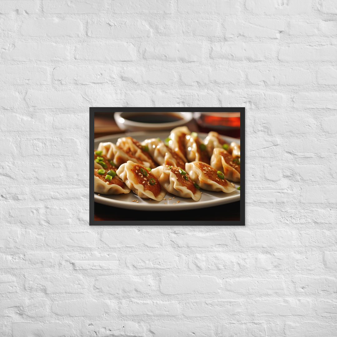 Gyoza Framed poster 🤤 from Yumify.AI