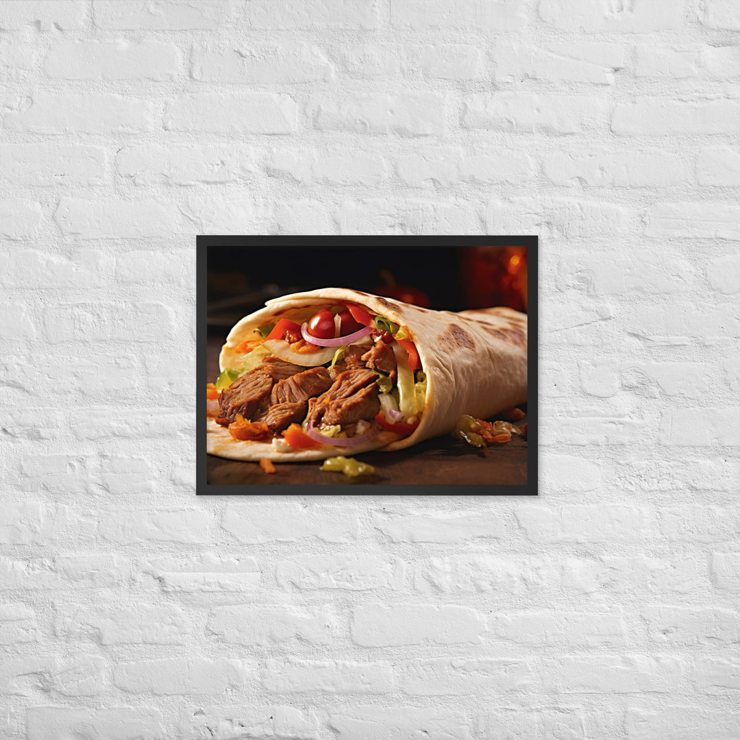 Mixed Shawarma Framed poster 🤤 from Yumify.AI