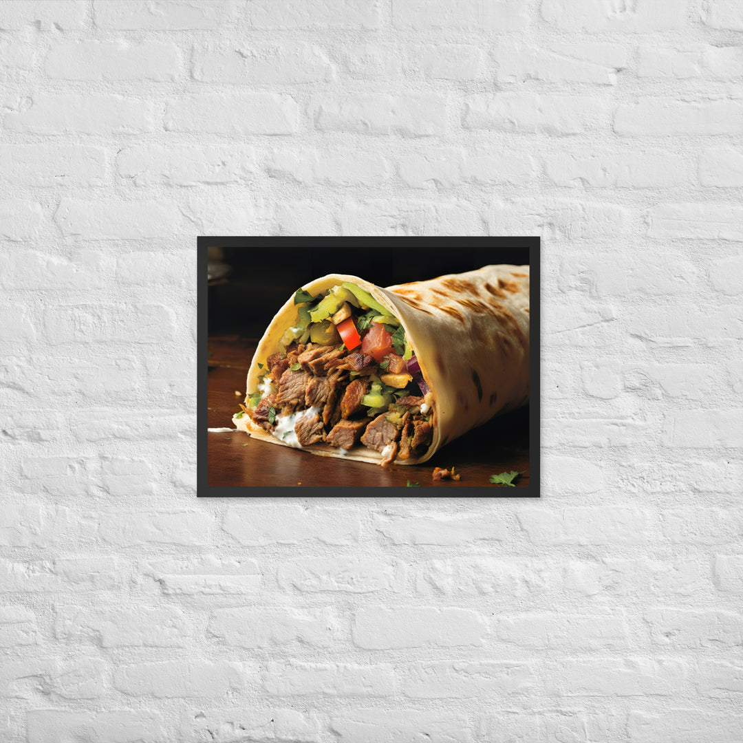 Mixed Shawarma Framed poster 🤤 from Yumify.AI