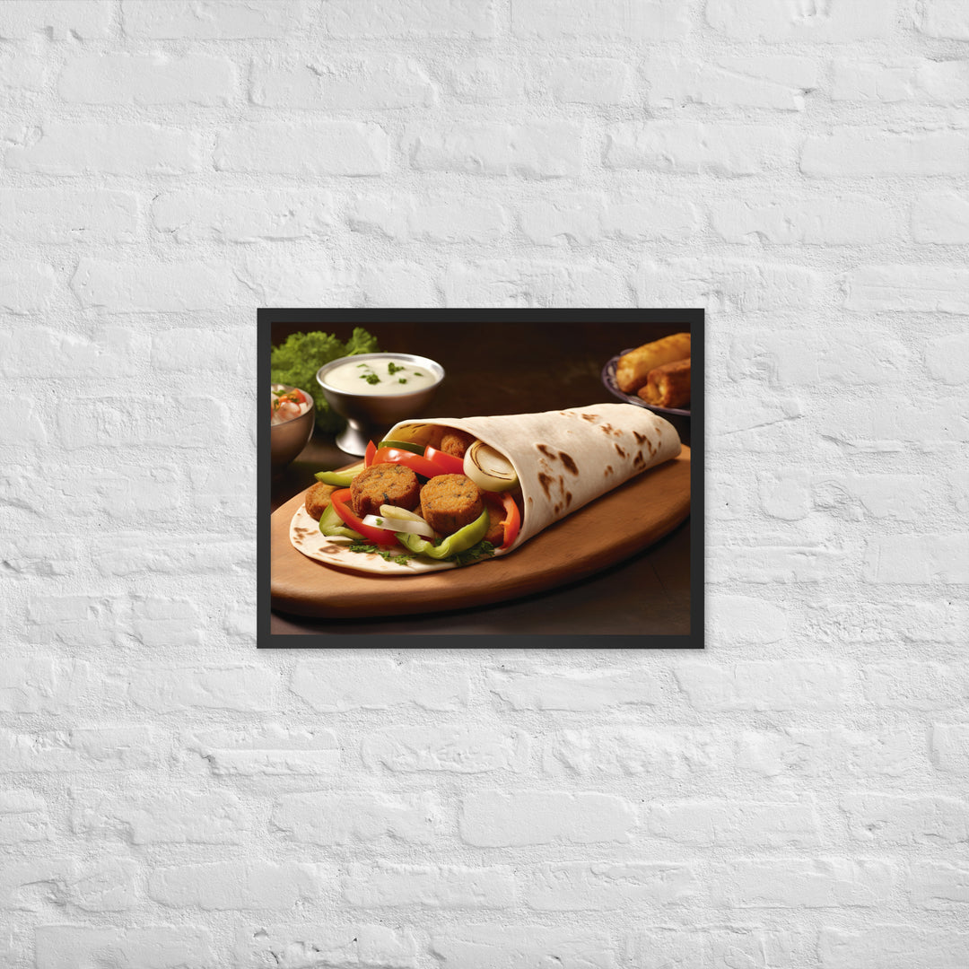 Falafel Shawarma Framed poster 🤤 from Yumify.AI