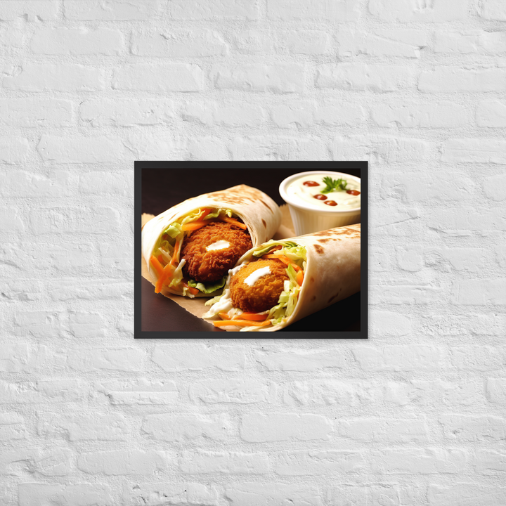 Falafel Shawarma Framed poster 🤤 from Yumify.AI