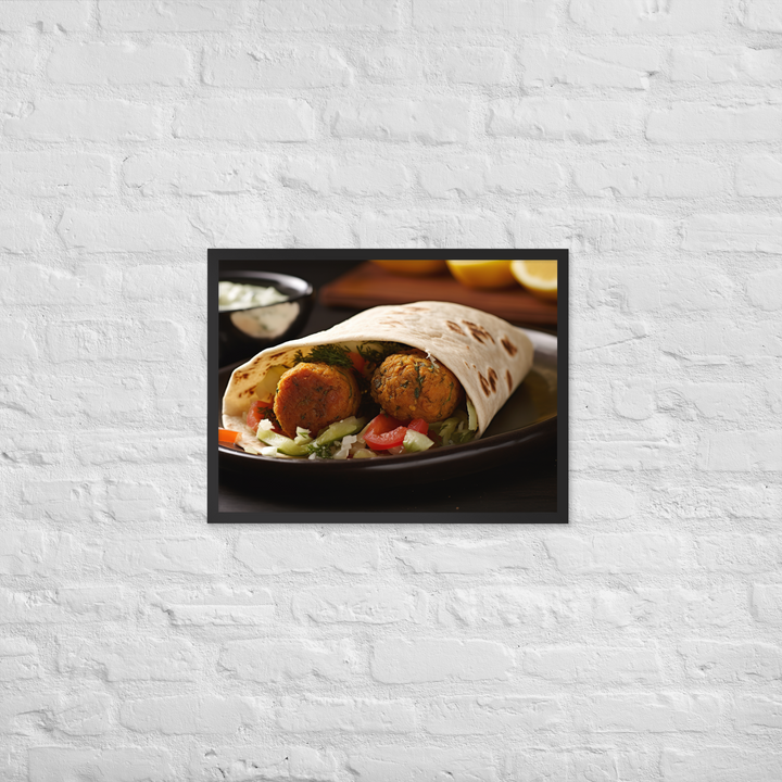 Falafel Shawarma Framed poster 🤤 from Yumify.AI