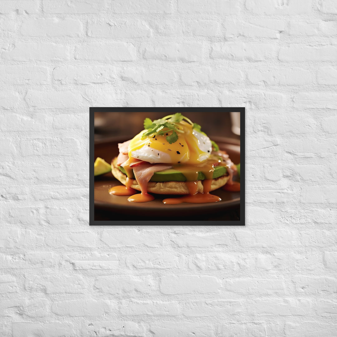 Southwest Eggs Benedict Framed poster 🤤 from Yumify.AI