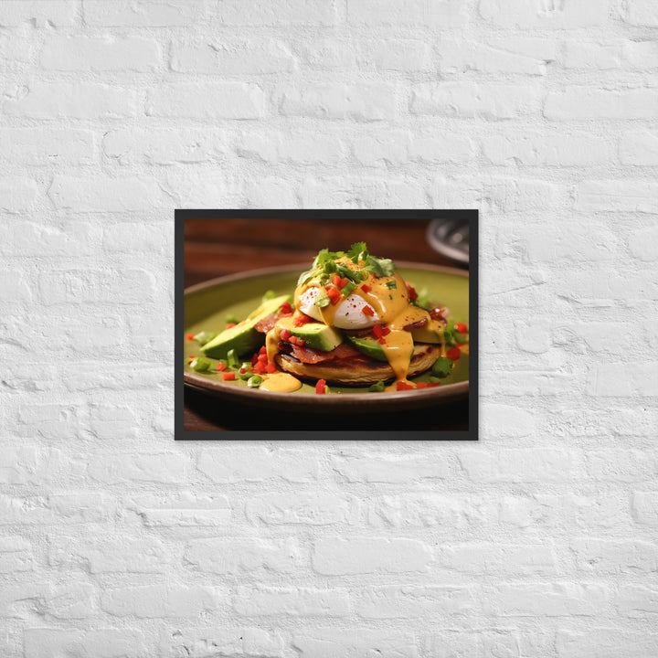 Southwest Eggs Benedict Framed poster 🤤 from Yumify.AI