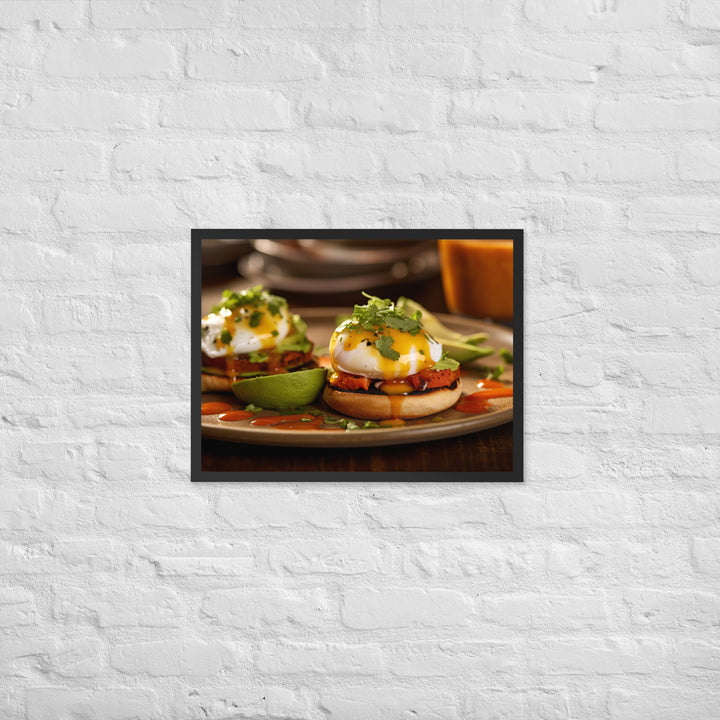 Southwest Eggs Benedict Framed poster 🤤 from Yumify.AI