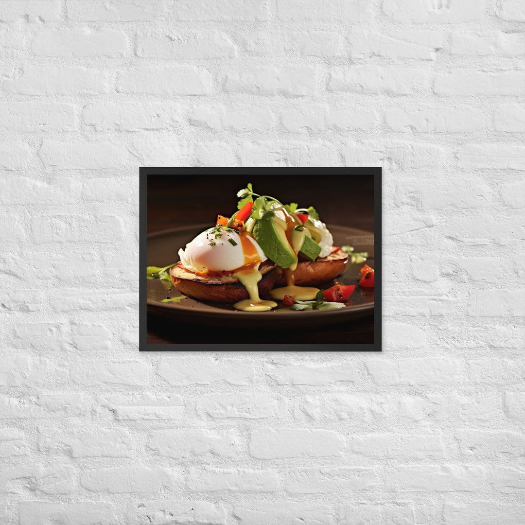 Southwest Eggs Benedict Framed poster 🤤 from Yumify.AI