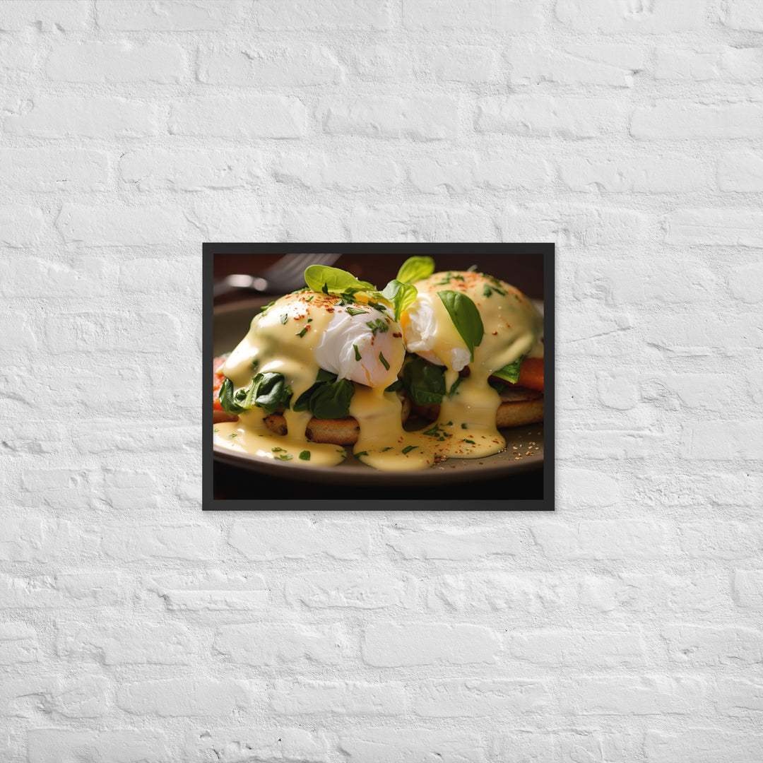 Florentine Eggs Benedict Framed poster 🤤 from Yumify.AI