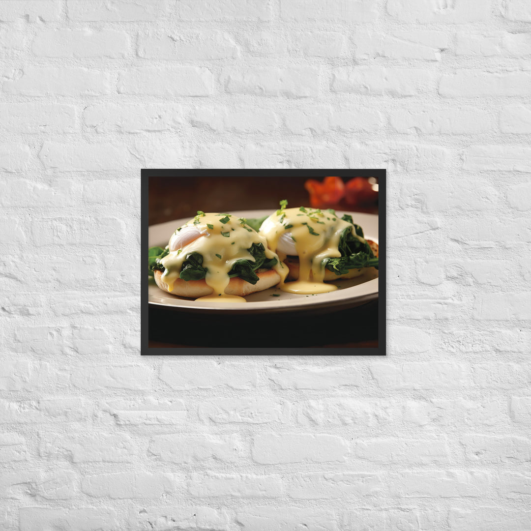 Florentine Eggs Benedict Framed poster 🤤 from Yumify.AI