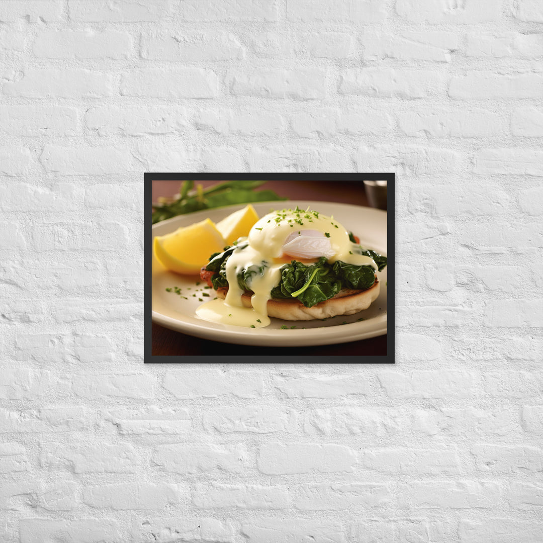 Florentine Eggs Benedict Framed poster 🤤 from Yumify.AI