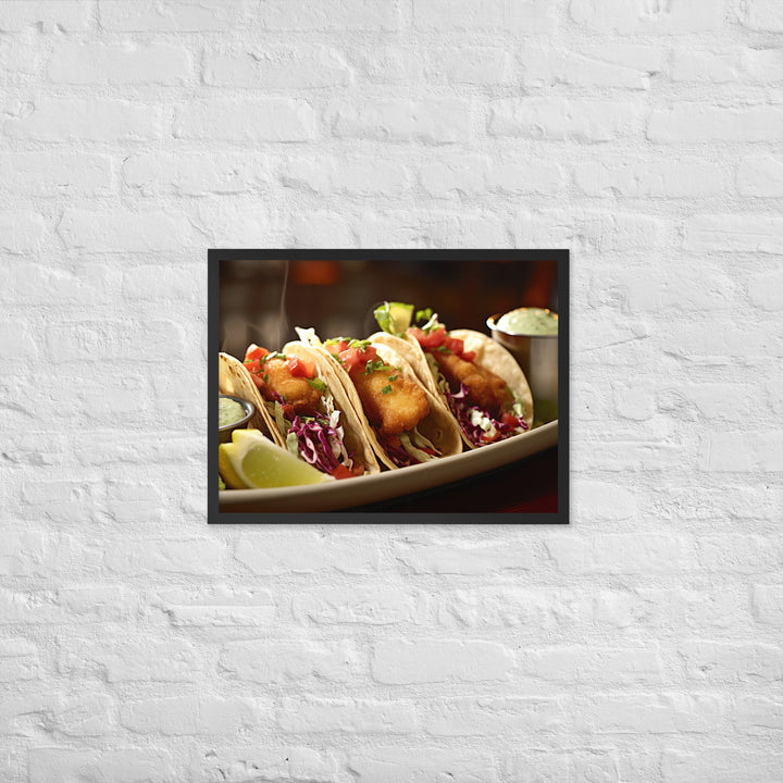 Fish Tacos and Chips Framed poster 🤤 from Yumify.AI