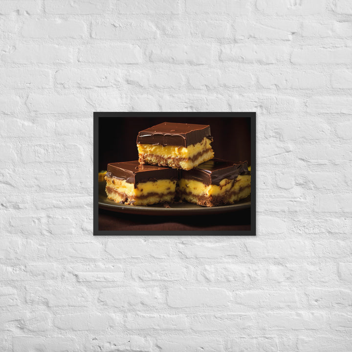 Nanaimo Bars Framed poster 🤤 from Yumify.AI