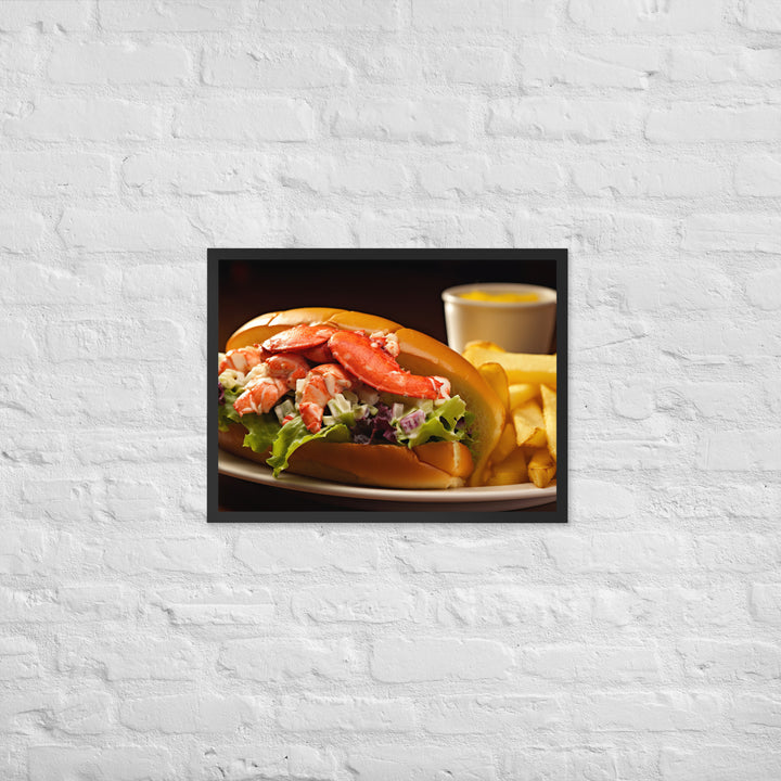 Lobster Roll Framed poster 🤤 from Yumify.AI